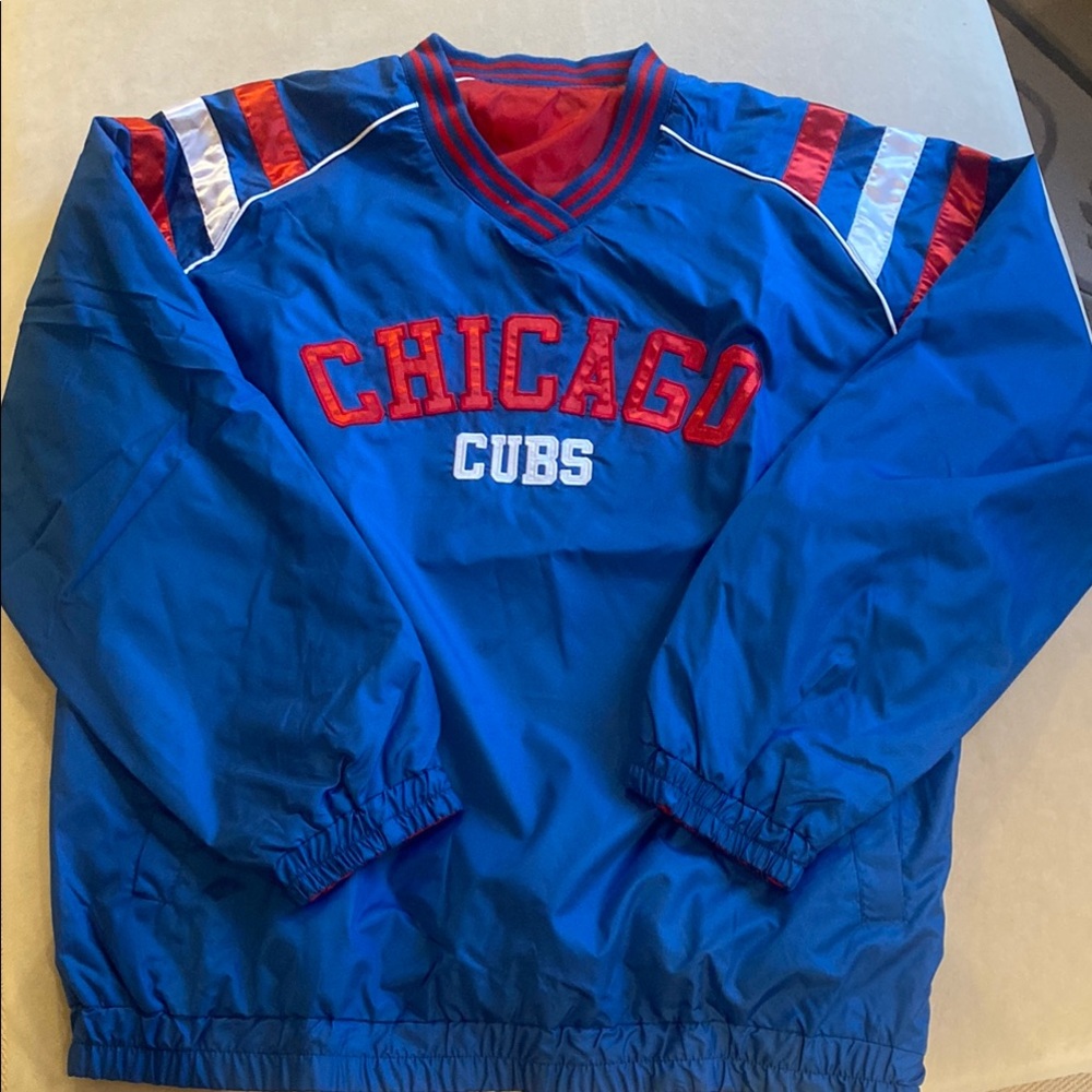 Chicago Cubs Blue Pullover Jacket